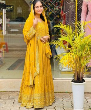WOMEN WASTRA WW 1207 DESIGNER GOWN WHOLESALE