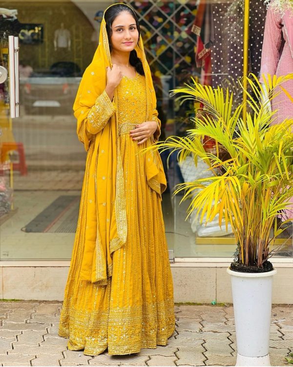 WOMEN WASTRA WW 1207 DESIGNER GOWN WHOLESALE