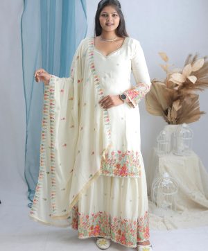 WOMEN WASTRA WW 1211 DESIGNER SHARARA SUITS
