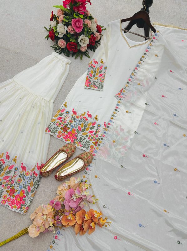 WOMEN WASTRA WW 1211 DESIGNER SHARARA SUITS