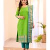 MURTI TRENDS GREEN COTTON KANCHI KURTI WHOLESALE