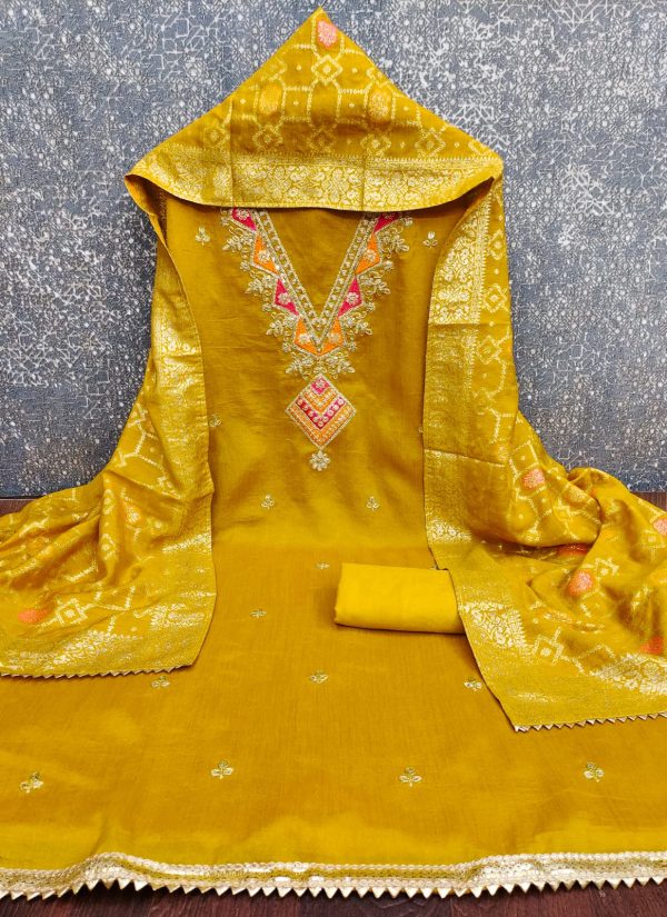 F 13 STUDIO VICHITRA EMBROIDERED SUITS MATERIALS