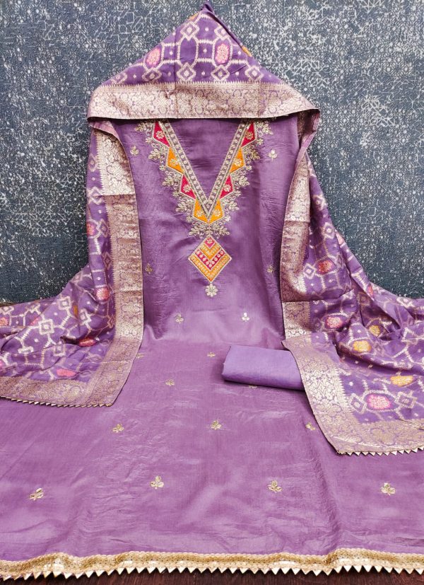 F 13 STUDIO VICHITRA EMBROIDERED SUITS MATERIALS