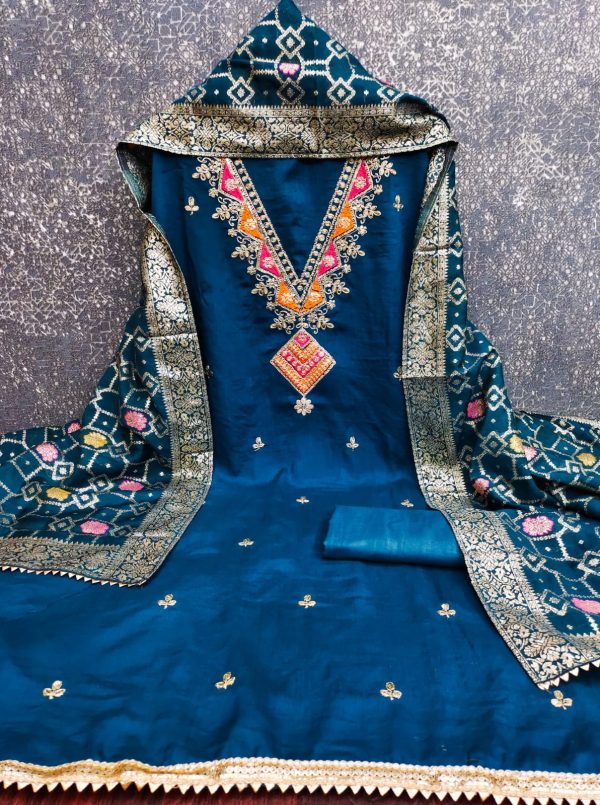 F 13 STUDIO VICHITRA EMBROIDERED SUITS MATERIALS