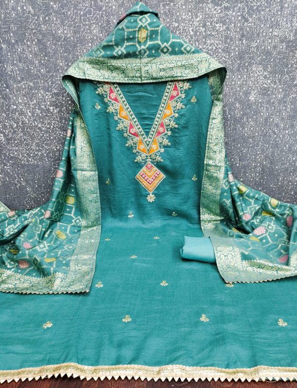 F 13 STUDIO VICHITRA EMBROIDERED SUITS MATERIALS