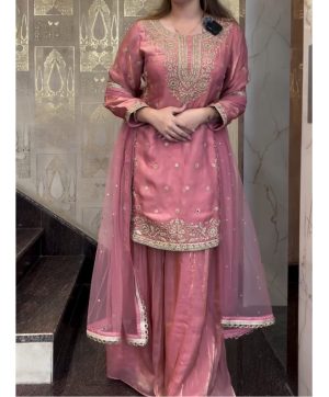 ZOYA CLOTHING ZB 5058 DESIGNER PLAZZO SUITS WHOLESALE