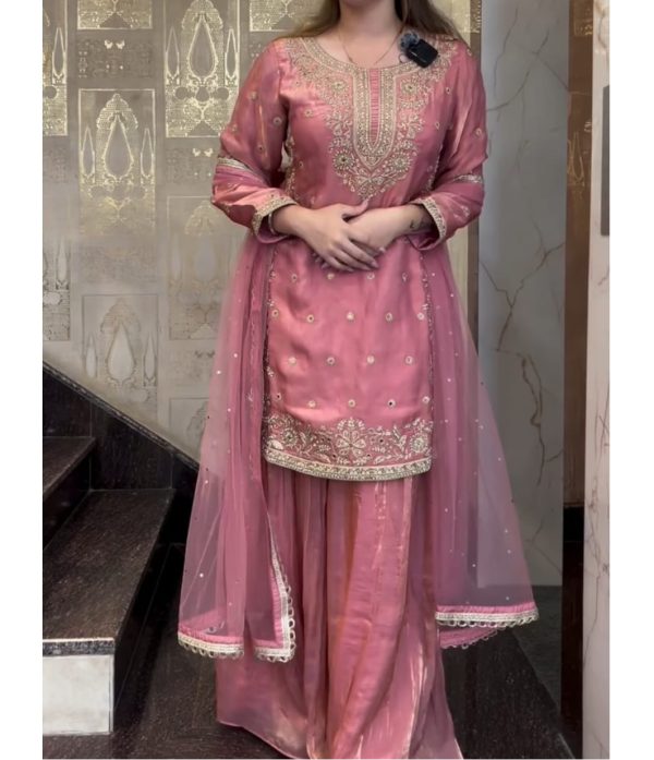 ZOYA CLOTHING ZB 5058 DESIGNER PLAZZO SUITS WHOLESALE