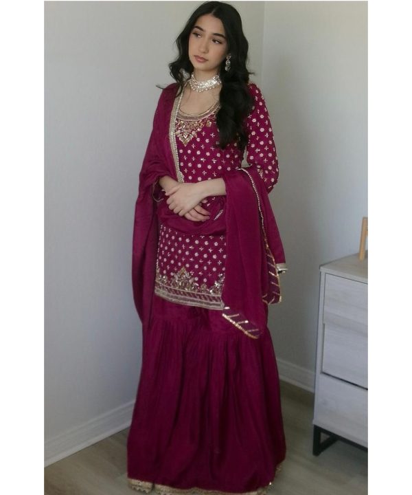 ZOYA CLOTHING ZD 10003 DESIGNER SHARARA SUITS