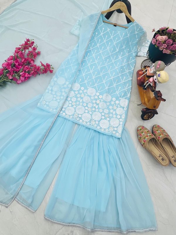 ZOYA CLOTHING ZD 10004 DESIGNER PLAZZO SUITS