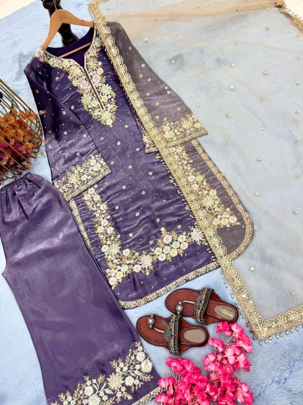 AAROHI DESIGNER AD 199 J PLAZZO SUITS WHOLESALE