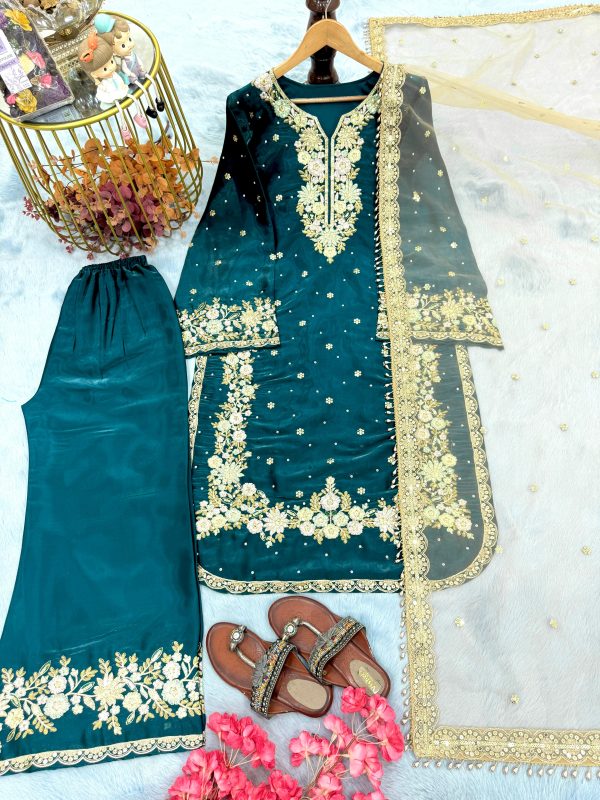 AAROHI DESIGNER AD 199 K PLAZZO SUITS WHOLESALE
