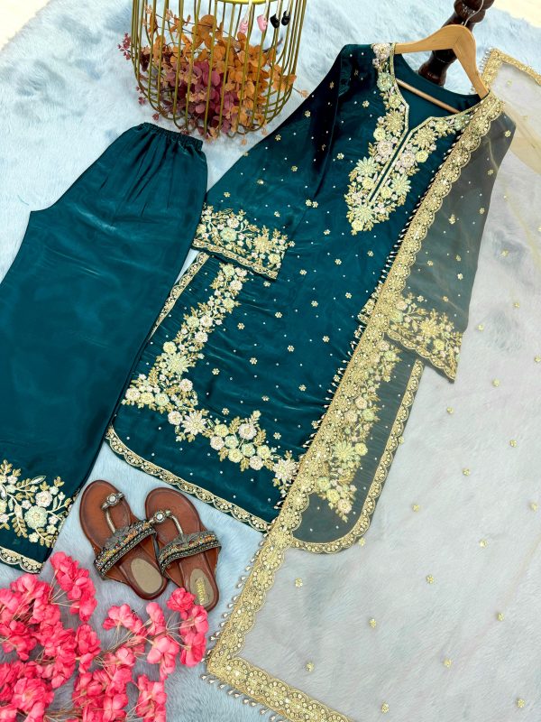 AAROHI DESIGNER AD 199 K PLAZZO SUITS WHOLESALE