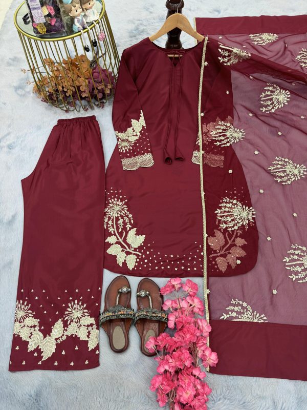 AAROHI DESIGNER AD 202 B PARTY WEAR PLAZZO SUITS