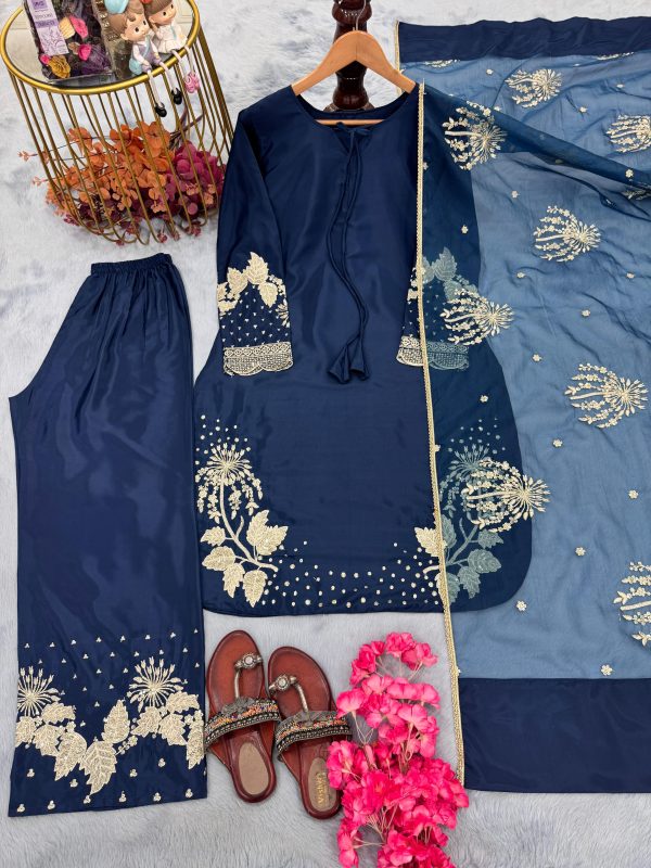 AAROHI DESIGNER AD 202 F PARTY WEAR PLAZZO SUITS