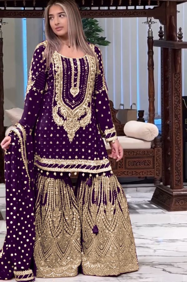 AAROHI DESIGNER AD 210 D PARTY WEAR PLAZZO SUITS