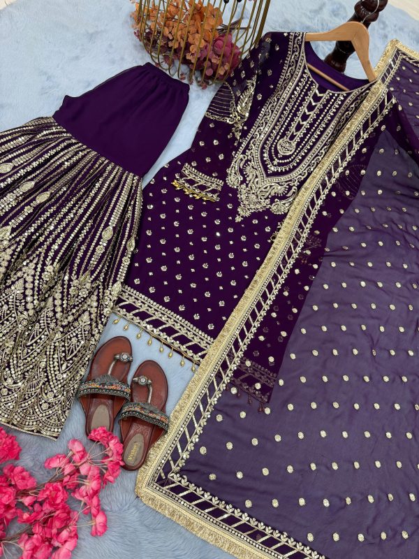 AAROHI DESIGNER AD 210 D PARTY WEAR PLAZZO SUITS