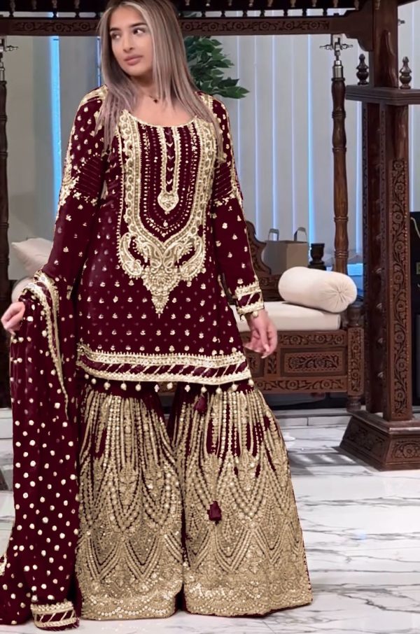 AAROHI DESIGNER AD 210 I PARTY WEAR PLAZZO SUITS