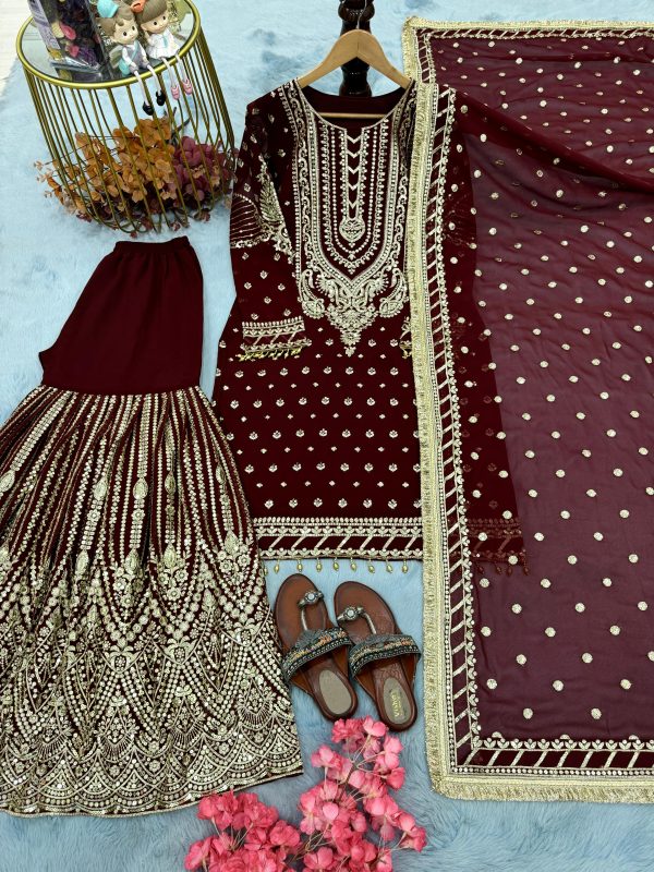 AAROHI DESIGNER AD 210 I PARTY WEAR PLAZZO SUITS