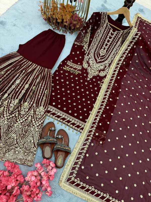 AAROHI DESIGNER AD 210 I PARTY WEAR PLAZZO SUITS
