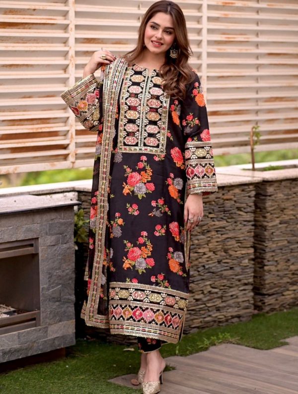 AAROHI DESIGNER AD 212 A TRENDING PARTY WEAR SUITS