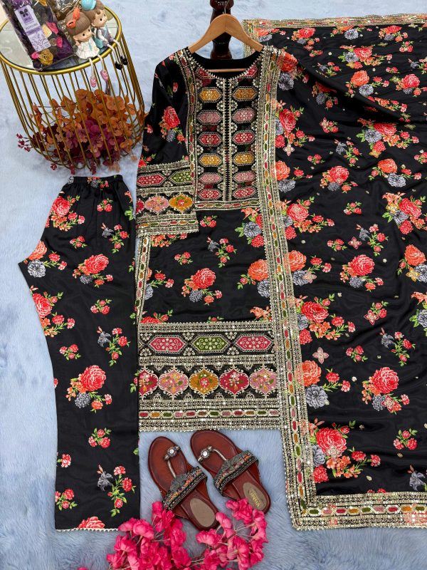 AAROHI DESIGNER AD 212 A TRENDING PARTY WEAR SUITS