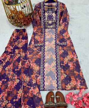 AAROHI DESIGNER PD 1126 B TRENDING SHARARA PLAZZO SUITS
