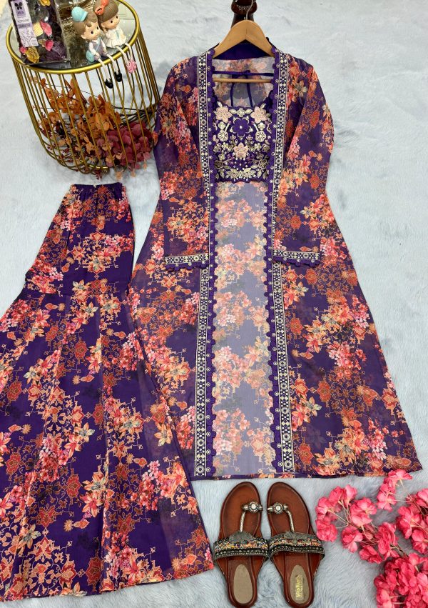 AAROHI DESIGNER PD 1126 B TRENDING SHARARA PLAZZO SUITS