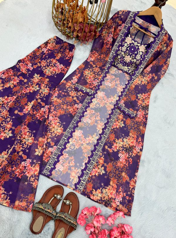 AAROHI DESIGNER PD 1126 B TRENDING SHARARA PLAZZO SUITS