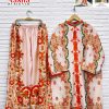 AASHA DESIGNER 10023 TURKIS VOL 6 PRINTED CORD SET
