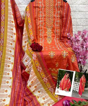 AASHA DESIGNER 1181 COTTON EMBROIDERED SALWAR SUITS