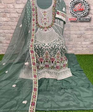 AFFAN CREATION 521 B ORGANZA PAKISTANI SUITS