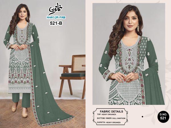 AFFAN CREATION 521 B ORGANZA PAKISTANI SUITS