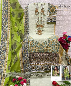 ALZOHAIB AZ 1305 C COTTON SALWAR SUITS ONLINE
