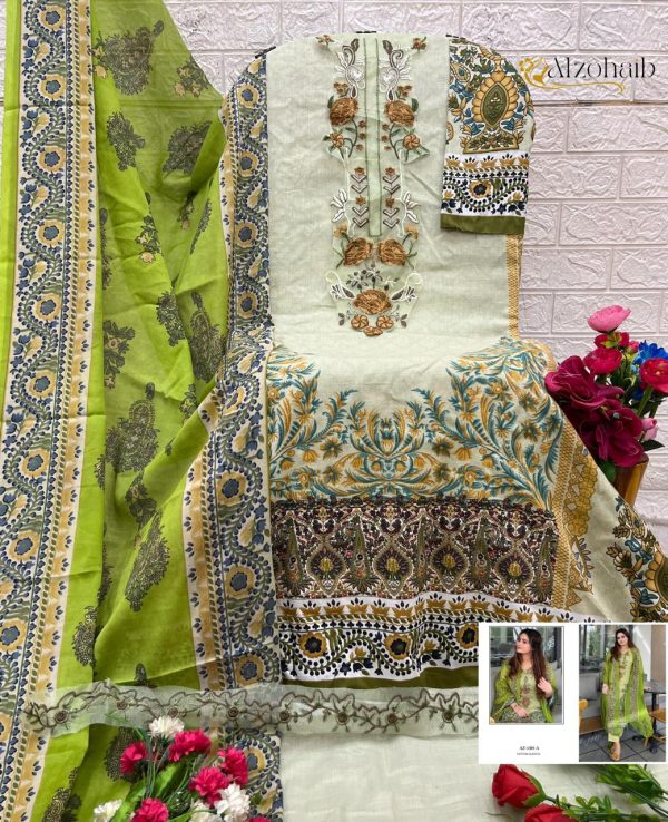 ALZOHAIB AZ 1305 C COTTON SALWAR SUITS ONLINE