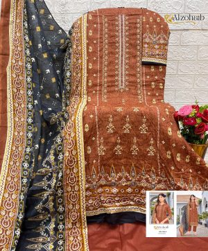 ALZOHAIB AZ 1316 A LAMHAY VOL 1 COTTON SALWAR SUITS