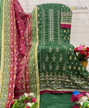 ALZOHAIB AZ 1316 B LAMHAY VOL 1 COTTON SALWAR SUITS