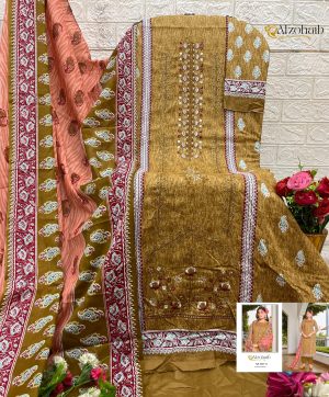 ALZOHAIB AZ 1316 C LAMHAY VOL 1 COTTON SALWAR SUITS