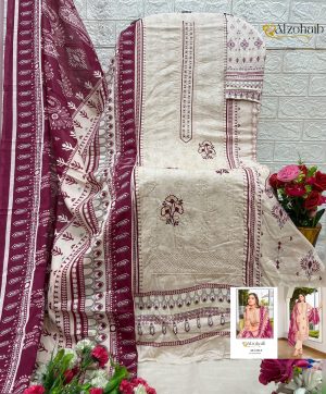 ALZOHAIB AZ 1318 A LAMHAY VOL 2 COTTON SUITS