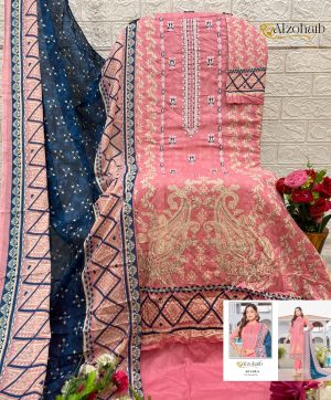 ALZOHAIB AZ 1319 A LAMHAY VOL 2 COTTON SUITS