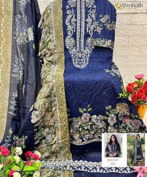 ALZOHAIB AZ 1328 A COTTON PAKISTANI SUITS