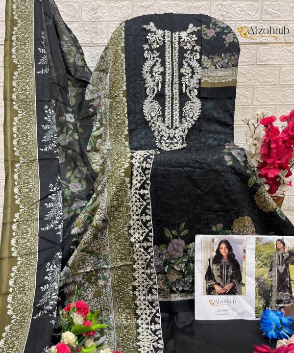 ALZOHAIB AZ 1328 B COTTON PAKISTANI SUITS