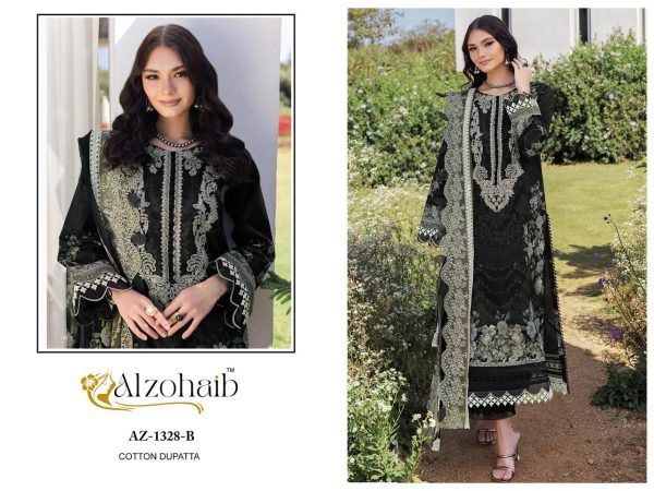 ALZOHAIB AZ 1328 B COTTON PAKISTANI SUITS