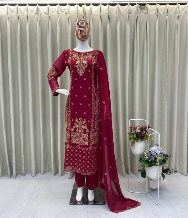 BE 383 DESIGNER WEAR EXCLUSIVE GEORGETTE SUITS