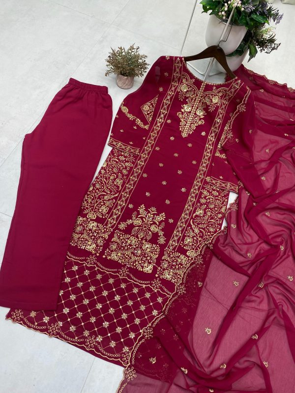 BE 383 DESIGNER WEAR EXCLUSIVE GEORGETTE SUITS