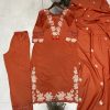 BE 385 DESIGNER RAYON SLUB COTTON SUITS WHOLESALE