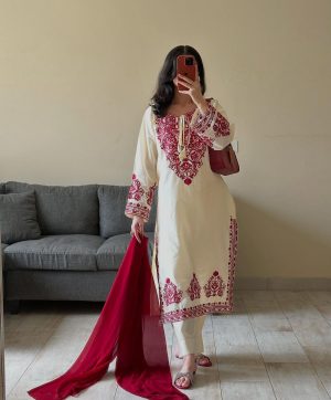 BE 386 DESIGNER WEAR EXCLUSIVE ROMAN SILK SUITS