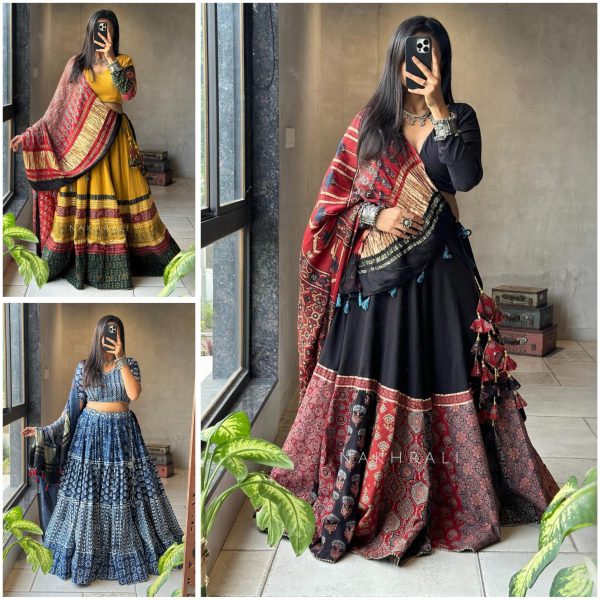 BE 389 A B C NAVARATRI SEASON EXCLUSIVE LEHENGA