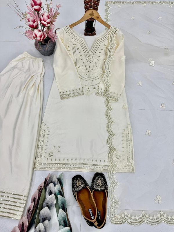 DHANI BOUTIQUE DB 004 TRENDING PLAZZO SUITS WHOLESALE