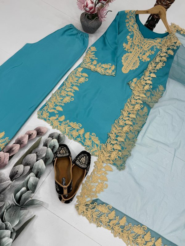 DHANI BOUTIQUE DB 009 A DESIGNER PLAZZO SUITS