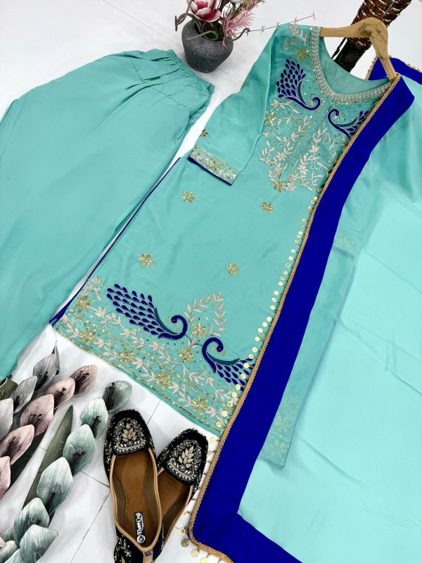 DHANI BOUTIQUE DB 014 DESIGNER PLAZZO SUITS